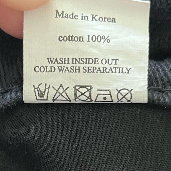 Studio Simplement Black Jeans Korean Designer - Picture 3 of 7